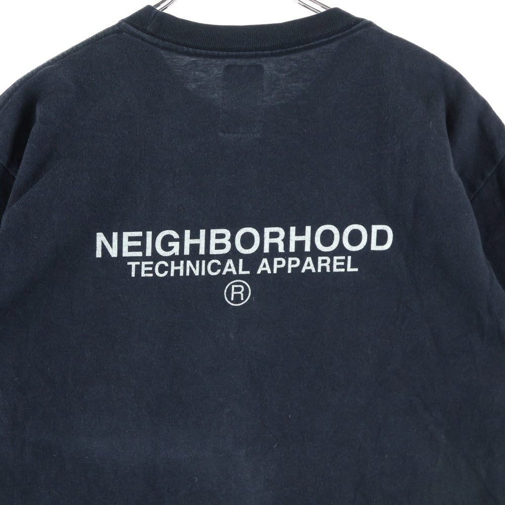 NEIGHBORHOOD(ネイバーフッド) NBHD ロゴプリントTシャツ 半袖カットソー ネイビー