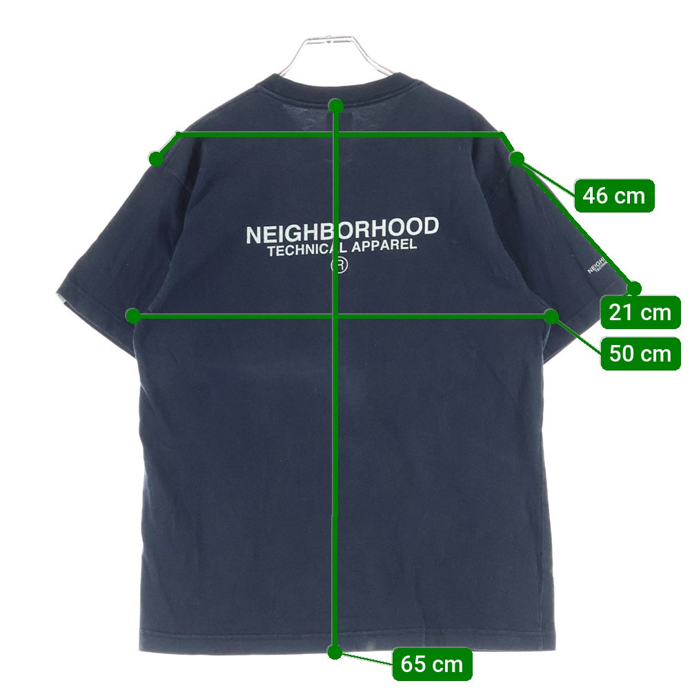 NEIGHBORHOOD(ネイバーフッド) NBHD ロゴプリントTシャツ 半袖カットソー ネイビー