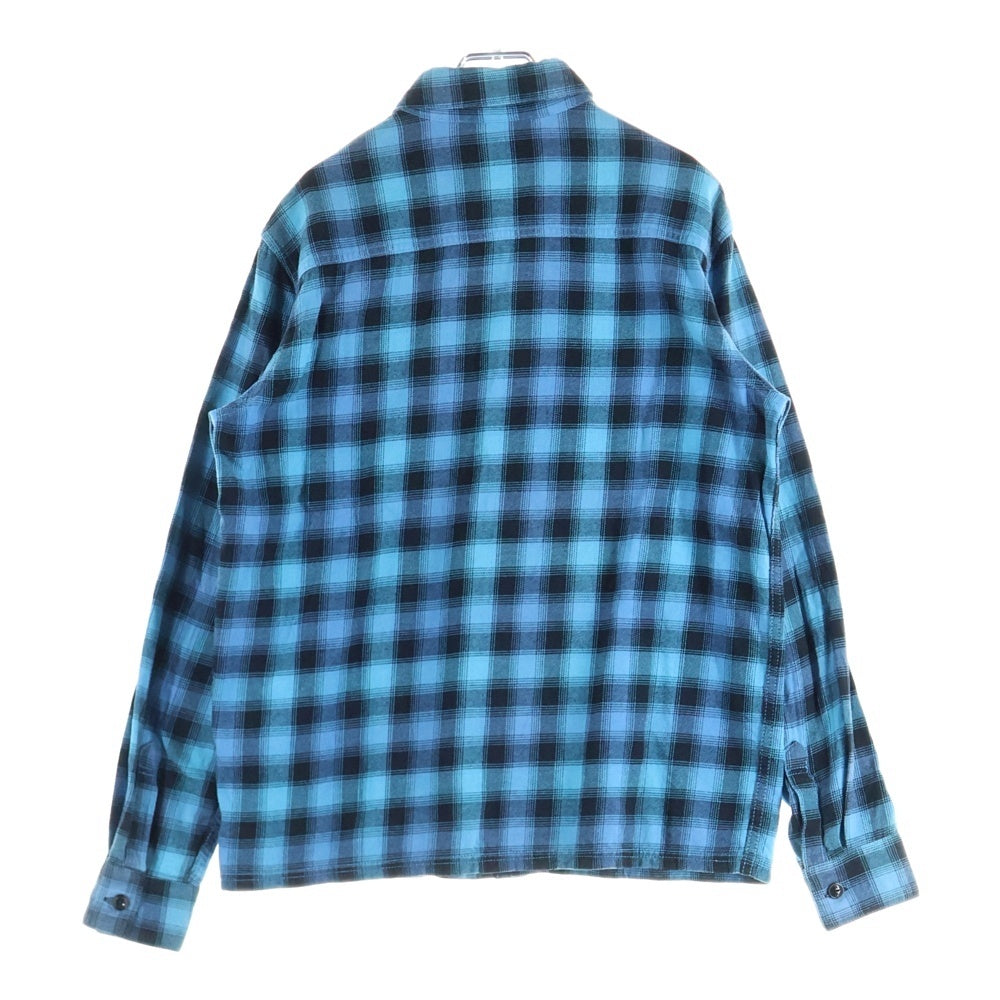 NEIGHBORHOOD(ネイバーフッド) 2ポケット チェック柄 コットン 長袖シャツ ブルー ARNH-SH-03