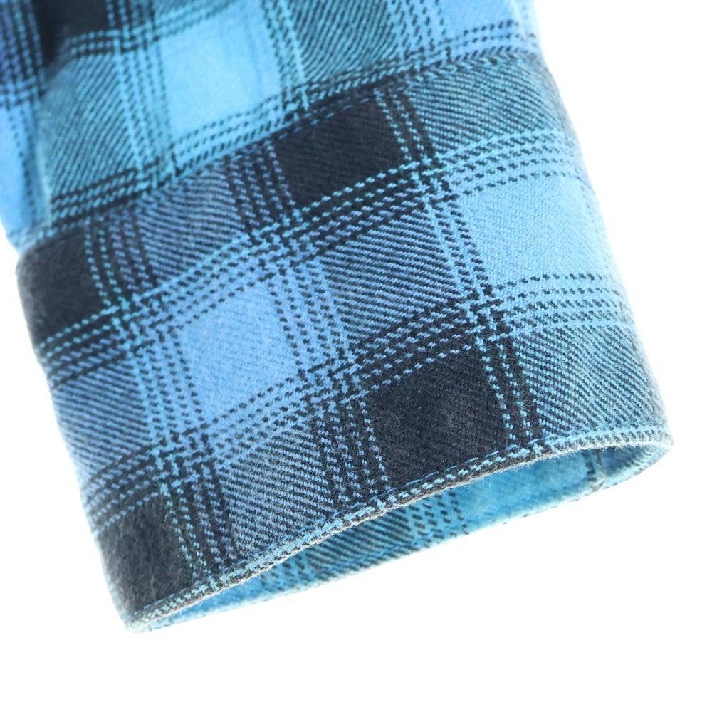 NEIGHBORHOOD(ネイバーフッド) 2ポケット チェック柄 コットン 長袖シャツ ブルー ARNH-SH-03