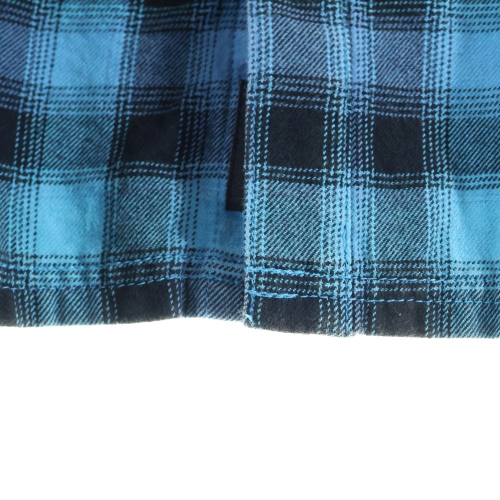 NEIGHBORHOOD(ネイバーフッド) 2ポケット チェック柄 コットン 長袖シャツ ブルー ARNH-SH-03