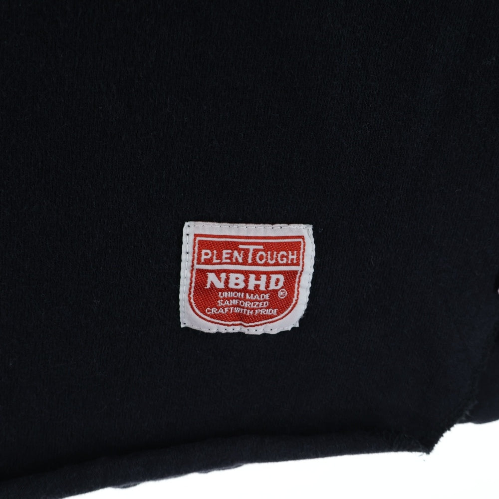 NEIGHBORHOOD(ネイバーフッド) カレッジロゴ ラグランTシャツ 七分丈 カットソー ブラック/ホワイト