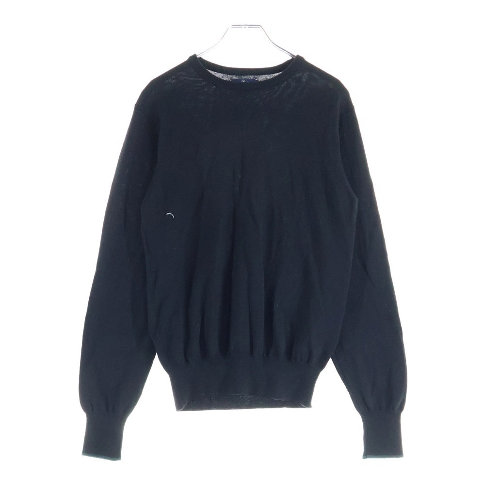 WTAPS(ダブルタップス) ギンガムチェック エルボーパッチ ニットセーター ブラック 102MADT-KNM05