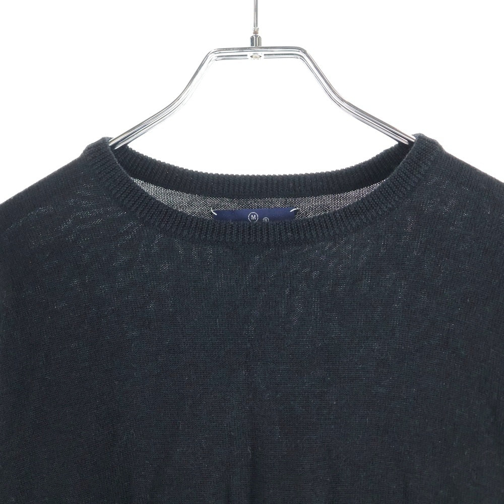 WTAPS(ダブルタップス) ギンガムチェック エルボーパッチ ニットセーター ブラック 102MADT-KNM05