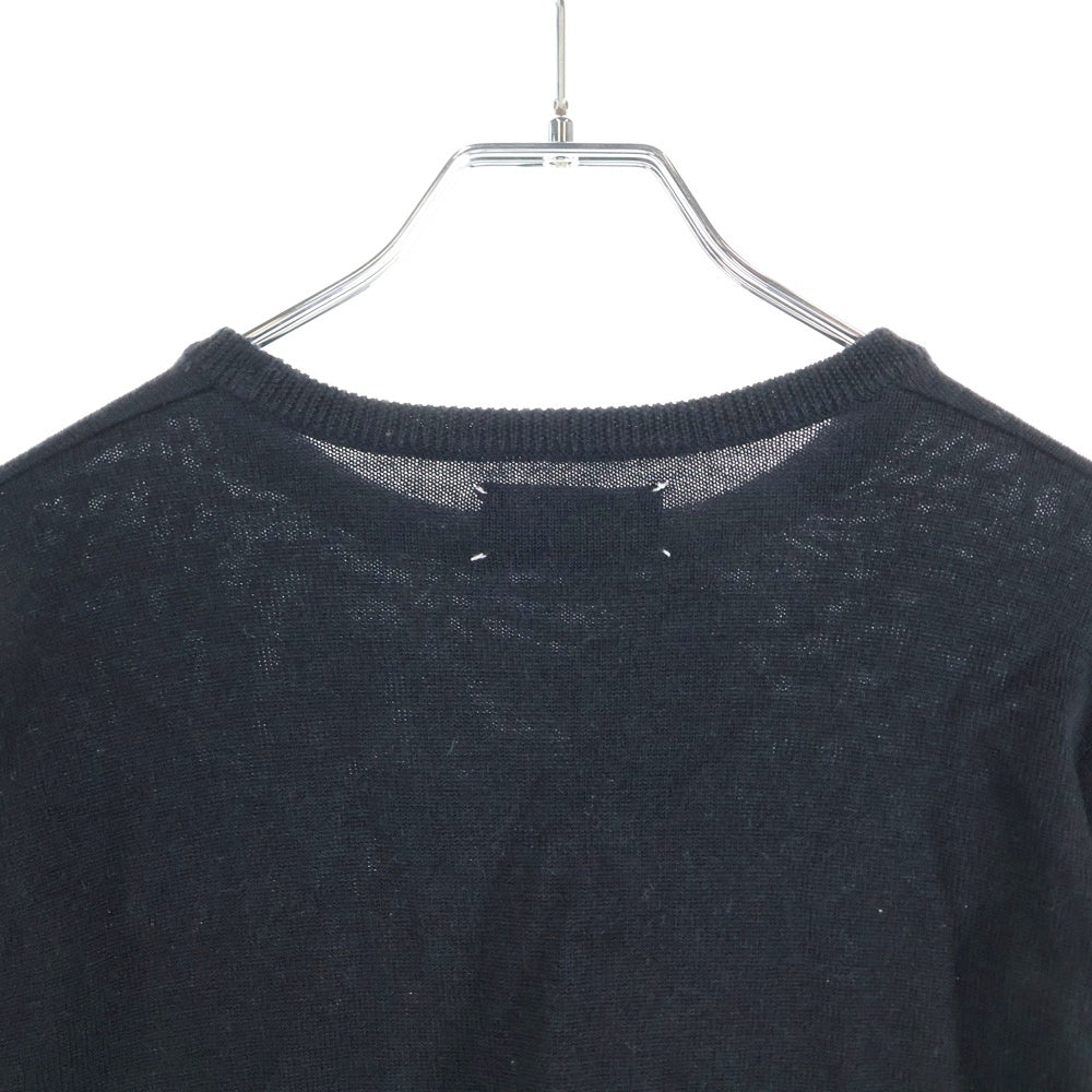 WTAPS(ダブルタップス) ギンガムチェック エルボーパッチ ニットセーター ブラック 102MADT-KNM05