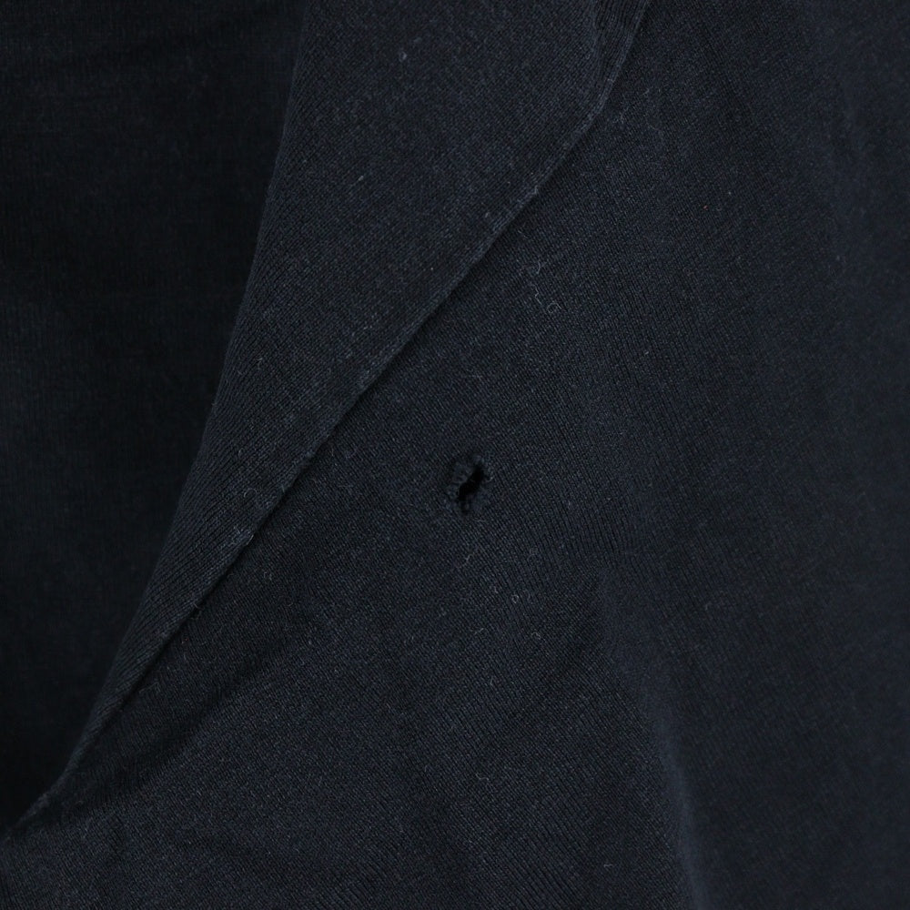 YOKE(ヨーク) 23SS EMBROIDERED T-SHIRT センター エンブロイダリー クルーネック 半袖Tシャツ カットソー ブラック YK23SS0486CS