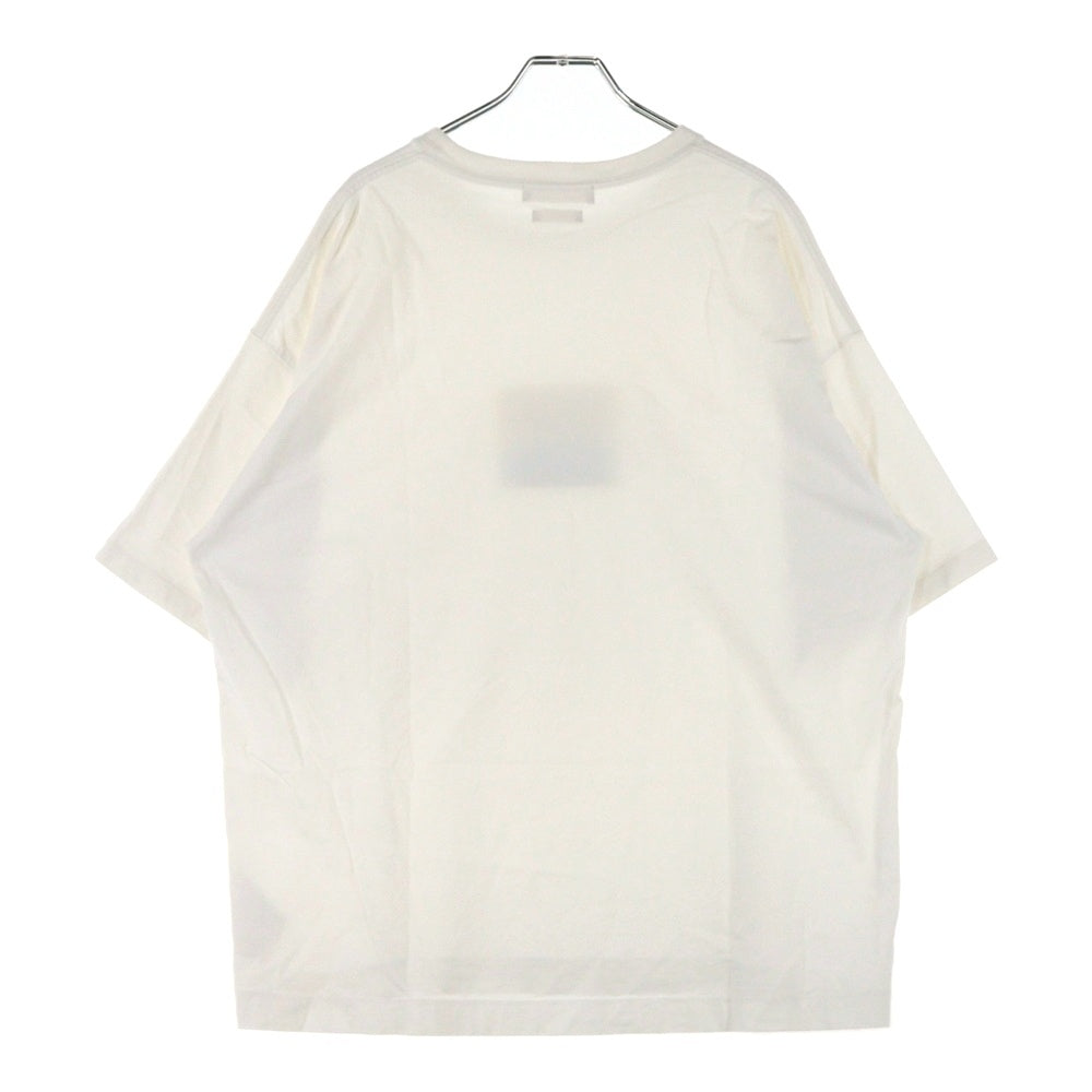 YOKE(ヨーク) 23SS EMBROIDERED T-SHIRT センター エンブロイダリー クルーネック 半袖Tシャツ カットソー ホワイト YK23SS0486CS