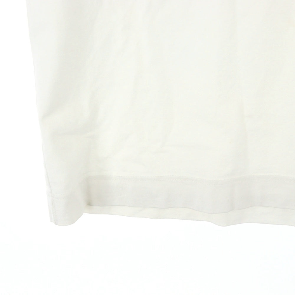 YOKE(ヨーク) 23SS EMBROIDERED T-SHIRT センター エンブロイダリー クルーネック 半袖Tシャツ カットソー ホワイト YK23SS0486CS