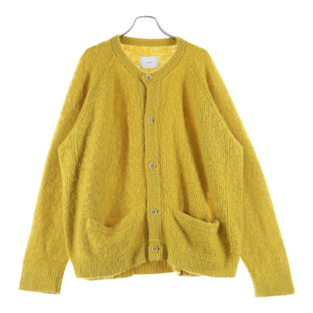 Stein(シュタイン) 21AW SUPER KID MOHAIR CARDIGAN スーパー キッド モヘア ニット カーディガン イエロー ST 312