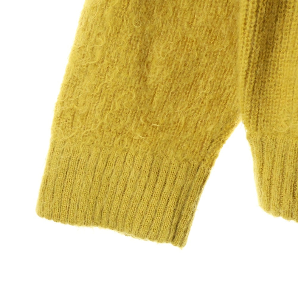 Stein(シュタイン) 21AW SUPER KID MOHAIR CARDIGAN スーパー キッド モヘア ニット カーディガン イエロー ST 312