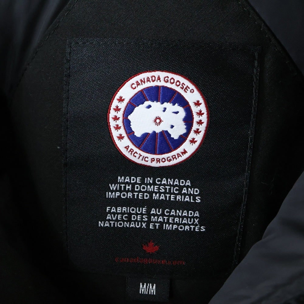 CANADA GOOSE(カナダグース) JASPER ジャスパー ジップアップ ファー付きフーデットダウンジャケット ブラック 3438JM
