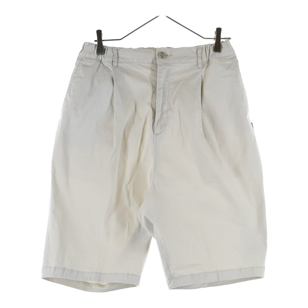 NEIGHBORHOOD(ネイバーフッド) 22SS TUCK C-ST ジップフライ ワンタック コットン ショーツ ハーフパンツ ホワイト 221AQNH-PTM07