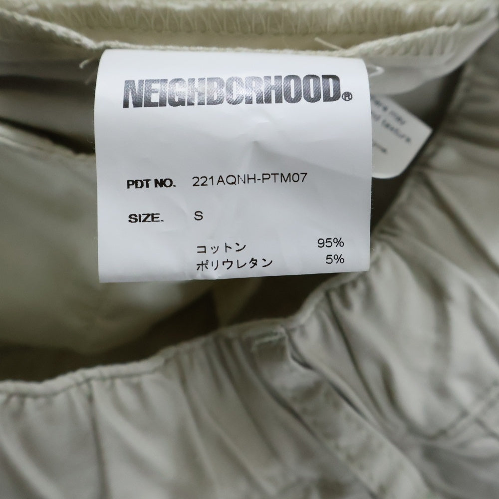 NEIGHBORHOOD(ネイバーフッド) 22SS TUCK C-ST ジップフライ ワンタック コットン ショーツ ハーフパンツ ホワイト 221AQNH-PTM07