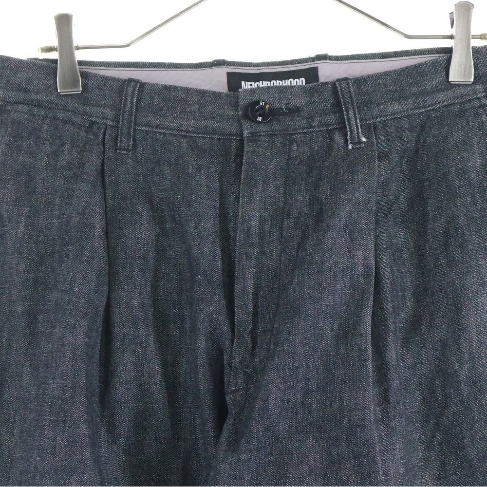 NEIGHBORHOOD(ネイバーフッド) 20AW TUCK-D C-PT ジップフライ ワンタック テーパード デニム パンツ グレー 202BENH-PTM02