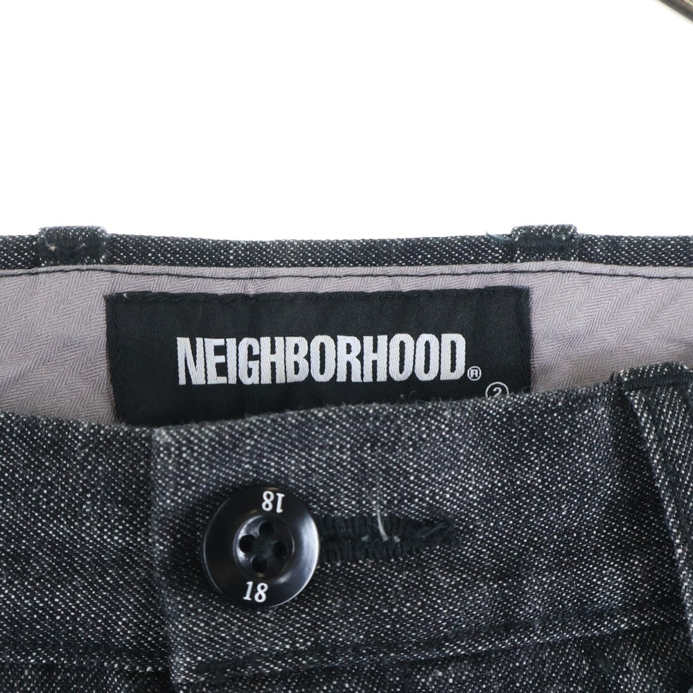 NEIGHBORHOOD(ネイバーフッド) 20AW TUCK-D C-PT ジップフライ ワンタック テーパード デニム パンツ グレー 202BENH-PTM02
