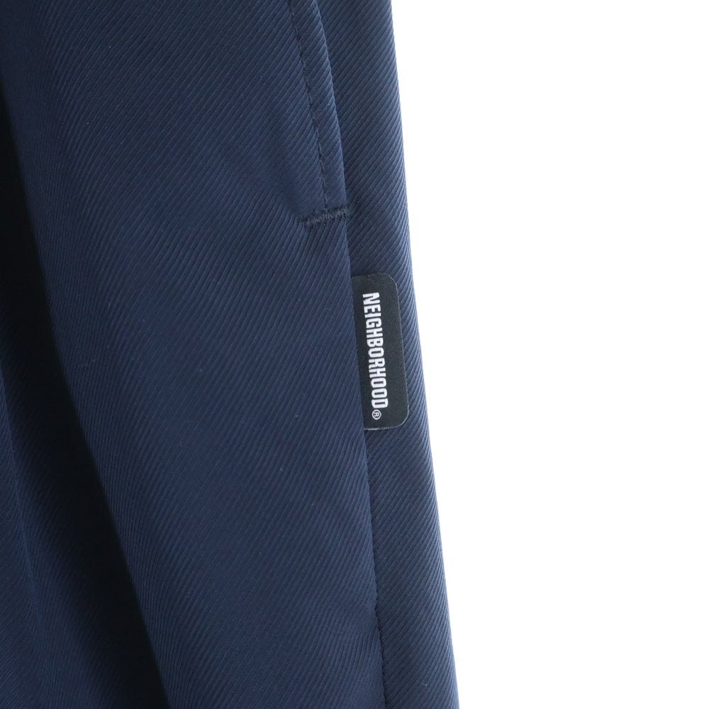 NEIGHBORHOOD(ネイバーフッド) 22SS TWO TUCK E-PT ジップフライ ツータック テーパード スラックス パンツ トラウザー ネイビー 221AQNH-PTM04