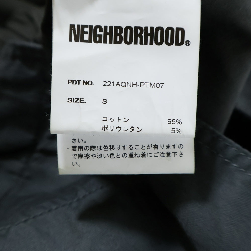 NEIGHBORHOOD(ネイバーフッド) 22SS TUCK C-ST ジップフライ ワンタック コットン ショーツ ハーフパンツ グレー 221AQNH-PTM07