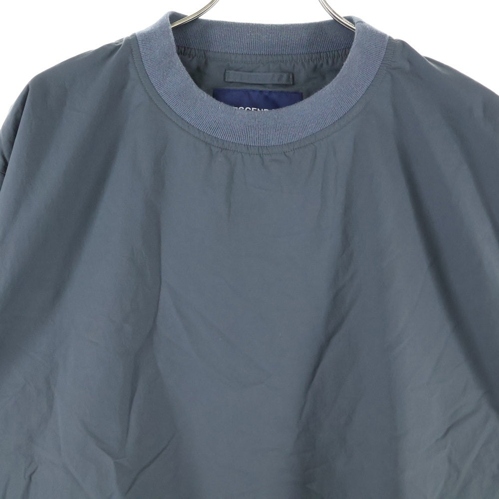 DESCENDANT(ディセンダント) 23SS POPPA NYLON JACKET ドローストリング ナイロン クルーネック スウェット トレーナー グレー 231BRDS-JKM01