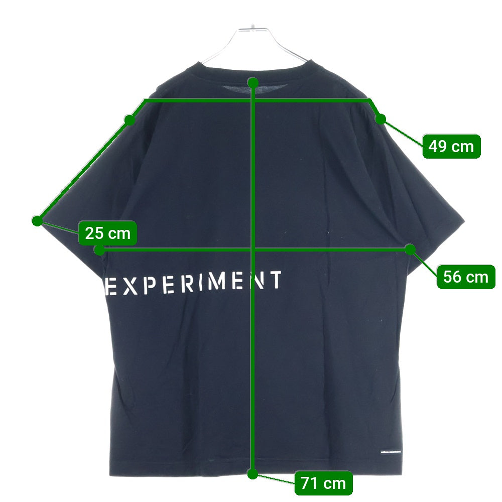 UNIFORM EXPERIMENT(ユニフォームエクスペリメント) STENCIL LOGO WIDE TEE ステンシル ロゴ プリント クルーネック ワイド 半袖Tシャツ カットソー ブラック UE-230030