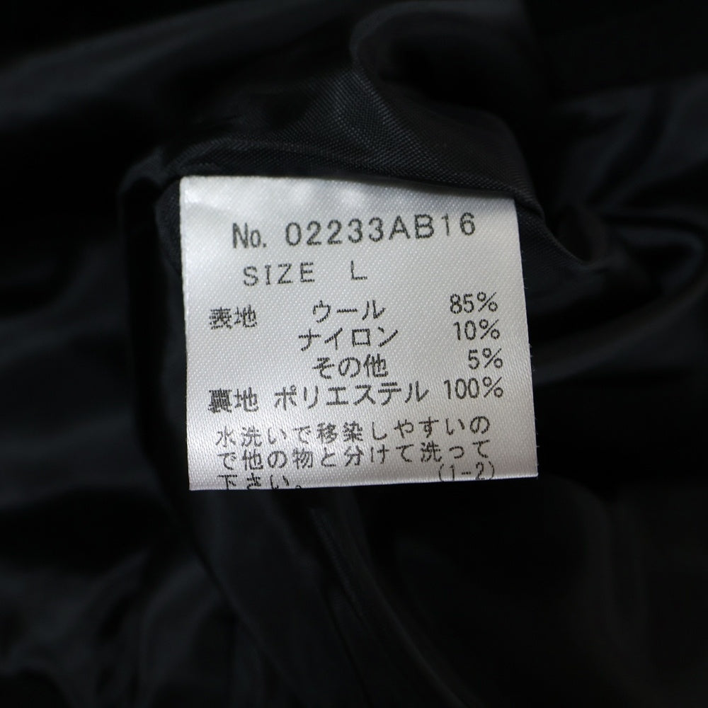 HYSTERIC GLAMOUR(ヒステリックグラマー) 23AW FIRE LOGO EMBROIDERY JAKET ファイアー ロゴ エンブロイダリー ウール ジャケット ブラック 02233AB16