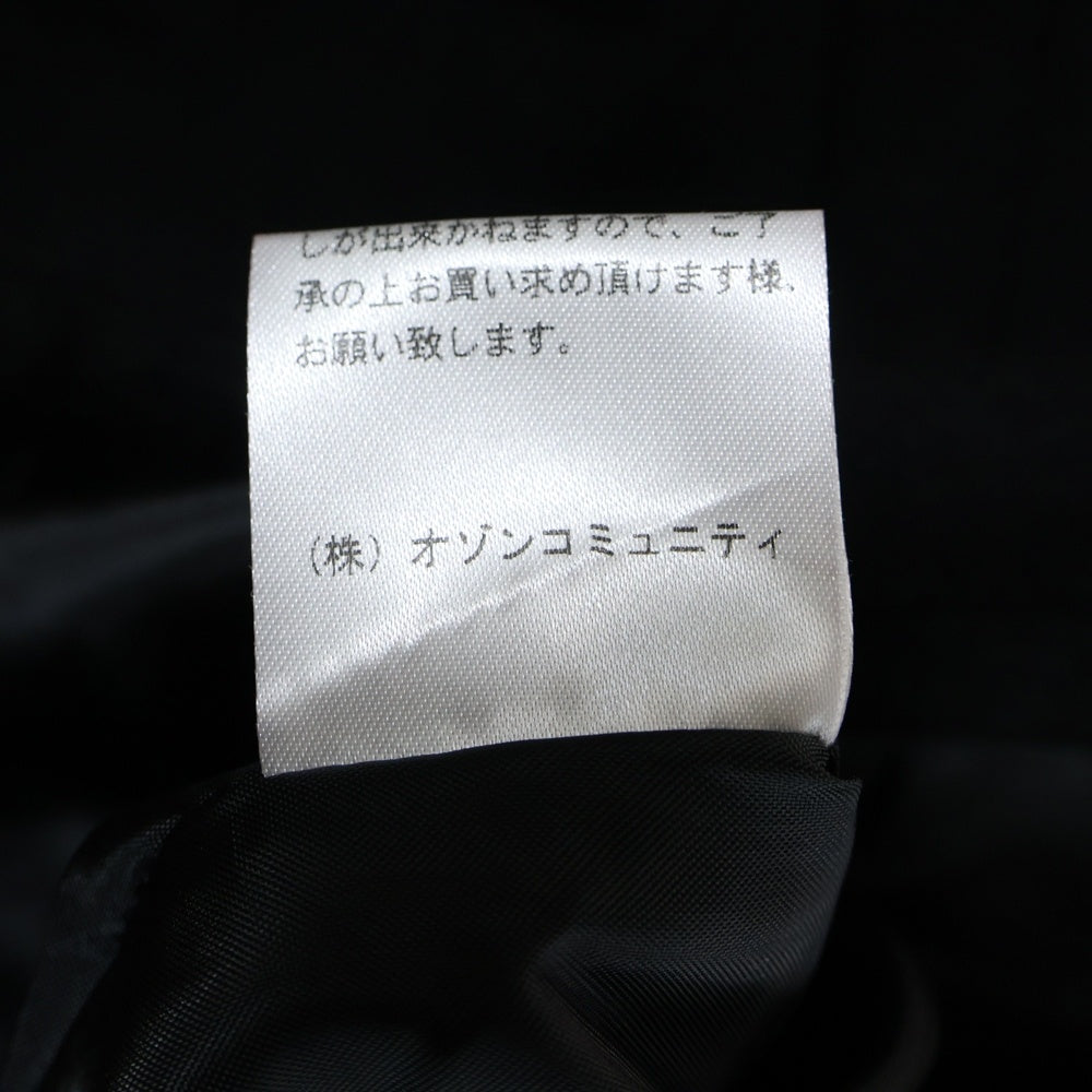 HYSTERIC GLAMOUR(ヒステリックグラマー) 23AW FIRE LOGO EMBROIDERY JAKET ファイアー ロゴ エンブロイダリー ウール ジャケット ブラック 02233AB16