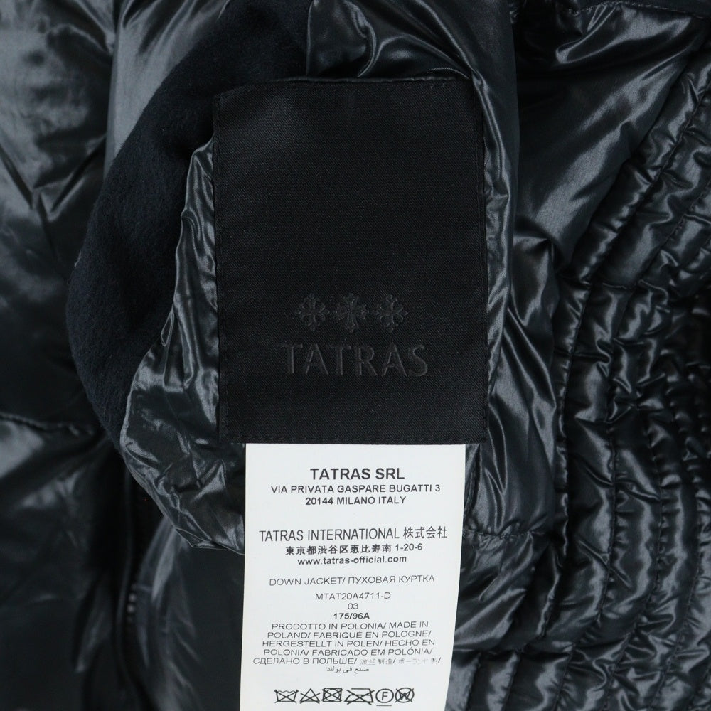 TATRAS(タトラス) 20AW GAURO ガロウ リバーシブル ジップアップ ダウンジャケット グレー/ホワイト MTAT20A4711-D