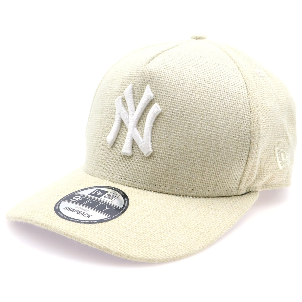 KITH(キス) × NEW ERA 9FIFTY RAFFIA ニューエラ 6パネル ベースボール キャップ ラフィア 帽子 ナチュラル 25‐095‐060‐0025‐2‐0