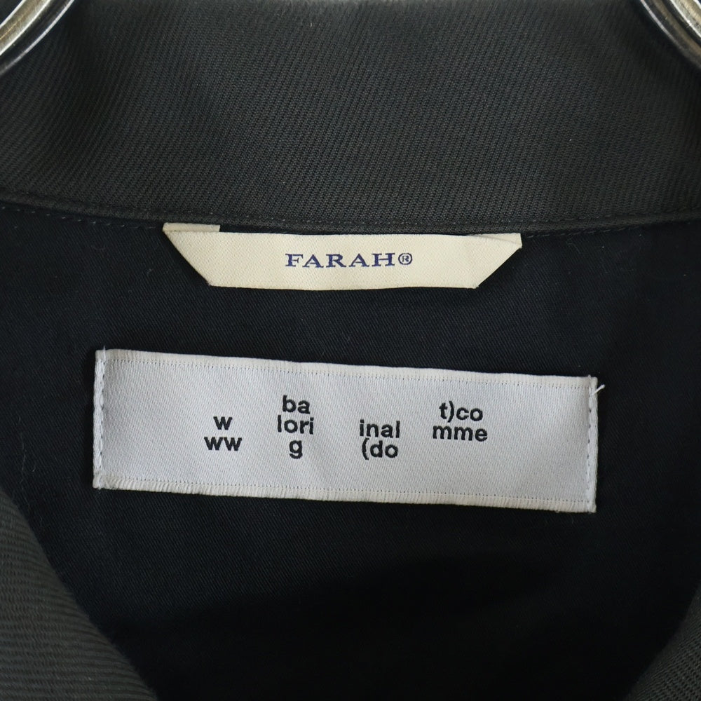 bal(バル) 24AW × FARAH Original Zip Blouson ファーラー オリジナル ジップアップ ブルゾン ジャケット カーキ FR243M10BL01