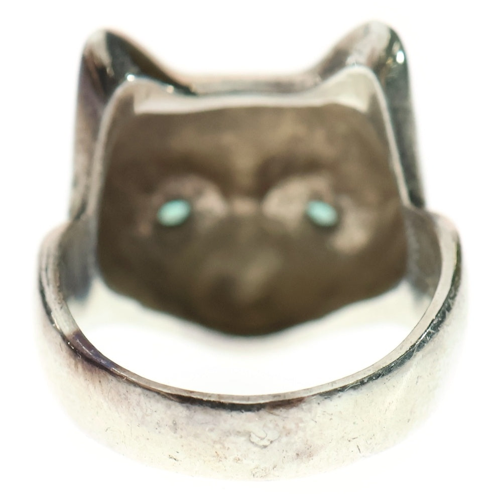 NO BRAND(ノーブランド) Kalico Lucy カリコルーシー Fキャットリング エメラルド シルバー