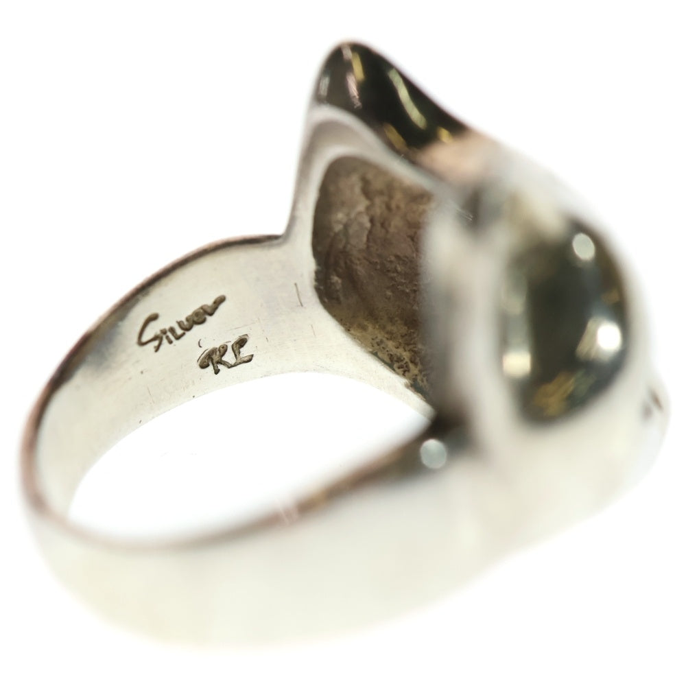 NO BRAND(ノーブランド) Kalico Lucy カリコルーシー Fキャットリング エメラルド シルバー