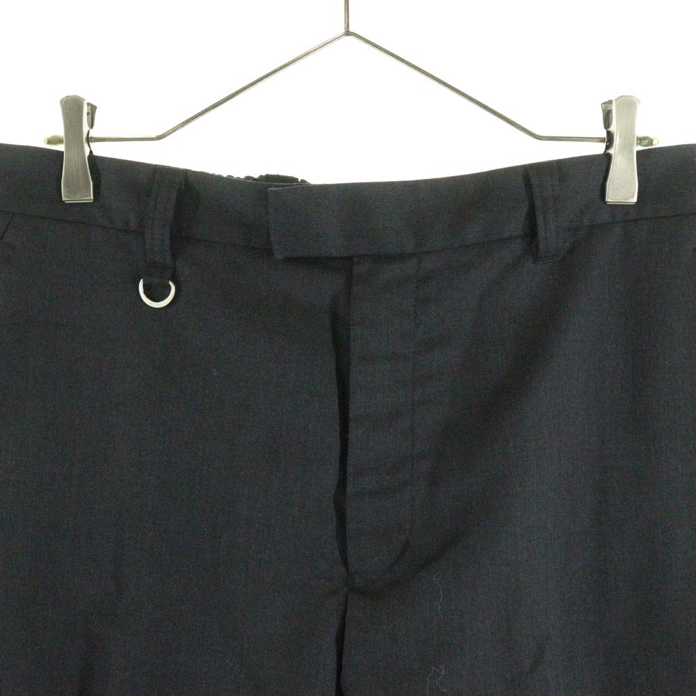 SOPHNET.(ソフネット) 24AW SUPER 100'S WOOL SHIRRING SLIM FIT SLACKS スーパー ウール シャーリング スリム フィット イージースラックス ブラック SOPH-242017