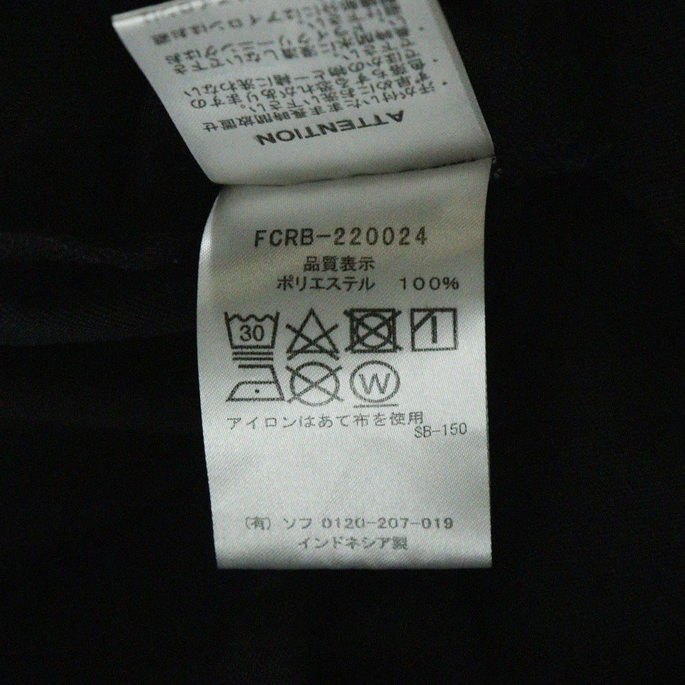 F.C.R.B./F.C.Real Bristol/FCRB(エフシーアールビー/エフシーレアルブリストル) 22SS S/S TEAM POLO ショートスリーブ チーム 半袖ポロシャツ ブラック FCRB-220024