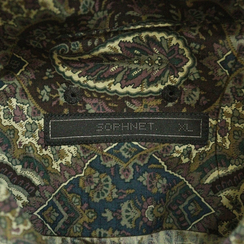 SOPHNET.(ソフネット) 23SS ALBINI BIG REGULAR COLLAR SHIRT アルビニ ビッグ レギュラー オープンカラーシャツ マルチカラー SOPH-230049