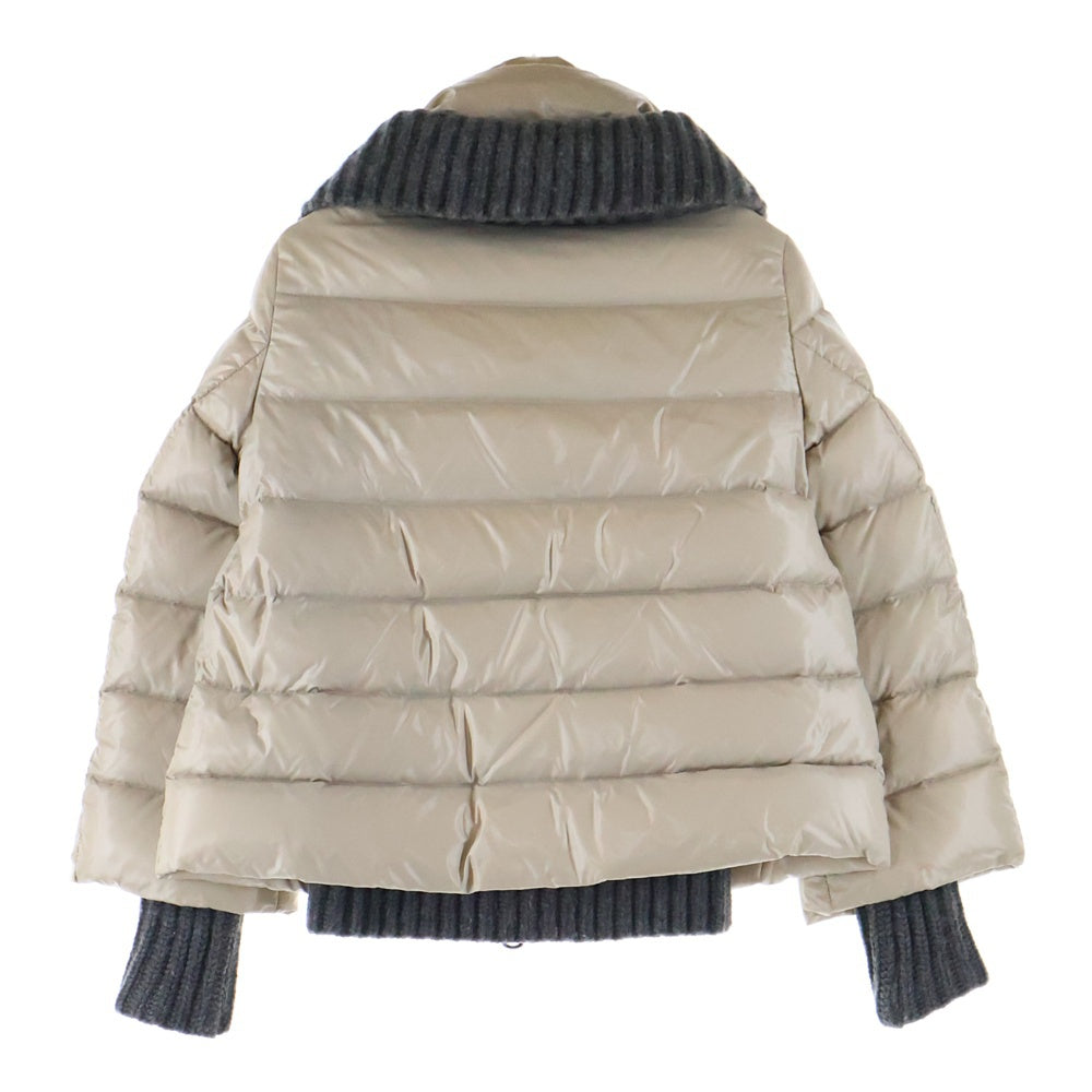 MONCLER(モンクレール) CIGALE RAIN SYSTEM シガール ニット コンビネーション ナイロン ダウンジャケット ベージュ 220934639605