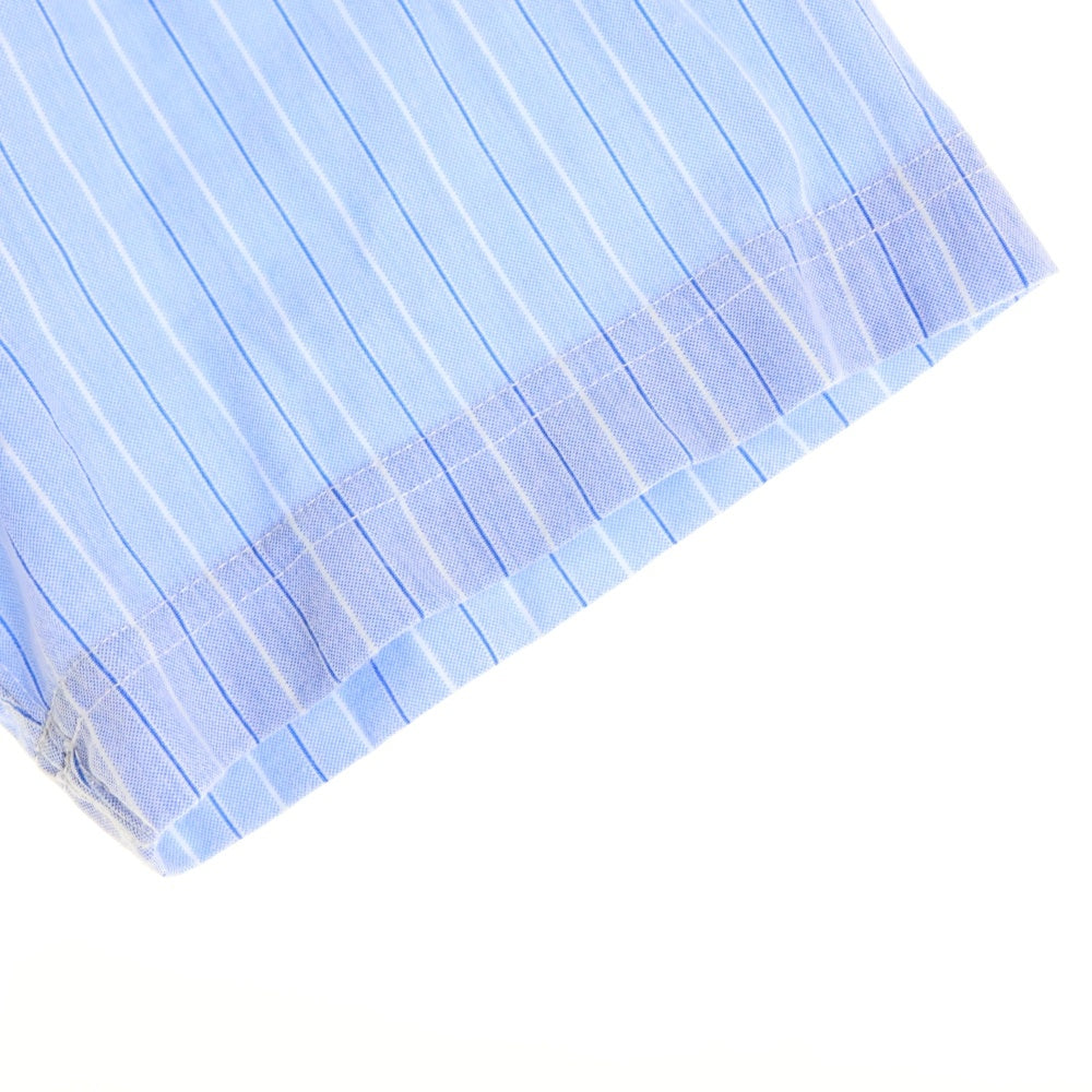 COMME des GARCONS HOMME(コムデギャルソンオム) 17SS AD2016 パッチワークデザイン コットン 半袖ポロシャツ ホワイト/ブルー HS-T003