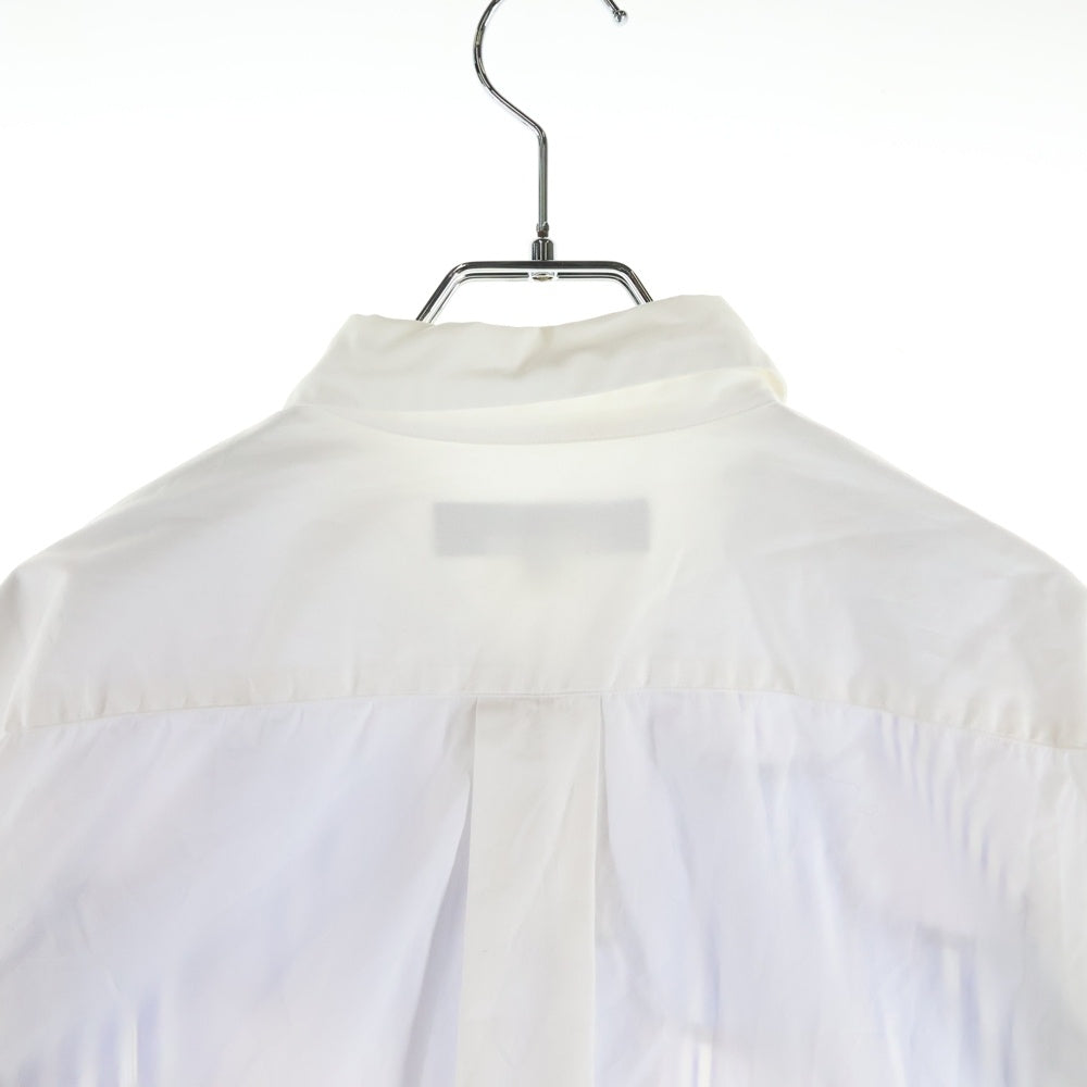 COMME des GARCONS HOMME DEUX(コムデギャルソン オムドゥ) 15AW AD2015 パッチワークストライプ コットン 長袖シャツ ブルー/ホワイト DP-B034