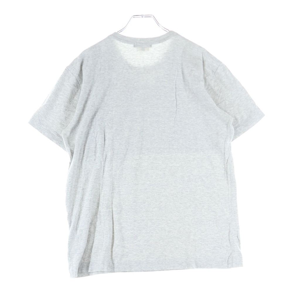 COMME des GARCONS HOMME PLUS(コムデギャルソンオムプリュス) 10SS AD2009 アクリルウールポケット コットン クルーネック 半袖Tシャツ カットソー グレー/ブルー PE-T004