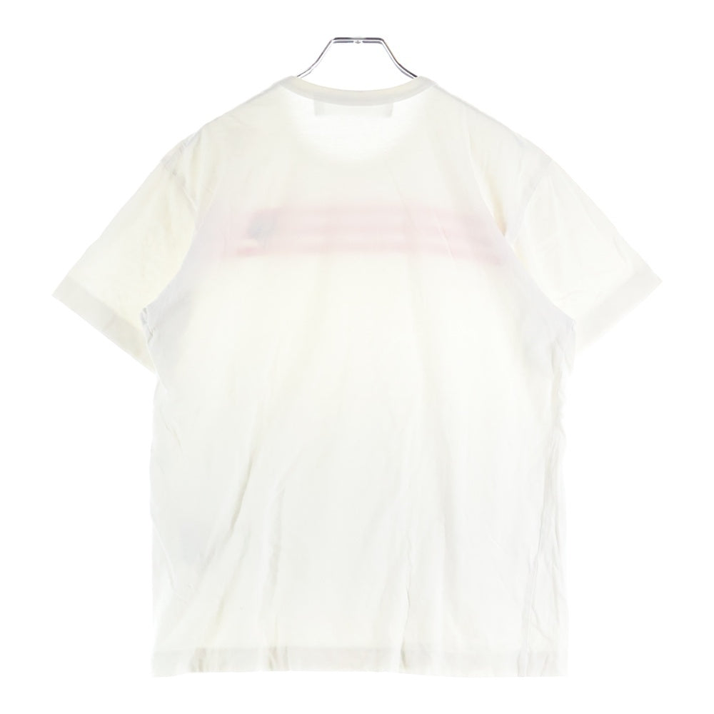 PLAY COMME des GARCONS(プレイコムデギャルソン) AD2004 ハートロゴ コットン クルーネック 半袖Tシャツ カットソー ホワイト/レッド AZ-T024