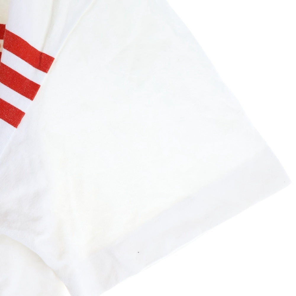 PLAY COMME des GARCONS(プレイコムデギャルソン) AD2004 ハートロゴ コットン クルーネック 半袖Tシャツ カットソー ホワイト/レッド AZ-T024