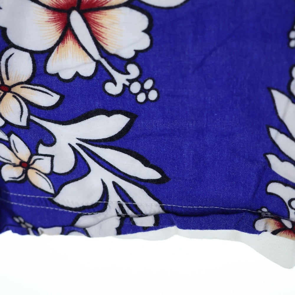 COMME des GARCONS HOMME DEUX(コムデギャルソン オムドゥ) 14SS AD2013 ボタニカルプリント コットン クルーネック 半袖Tシャツ ブルー/ホワイト DM-T004