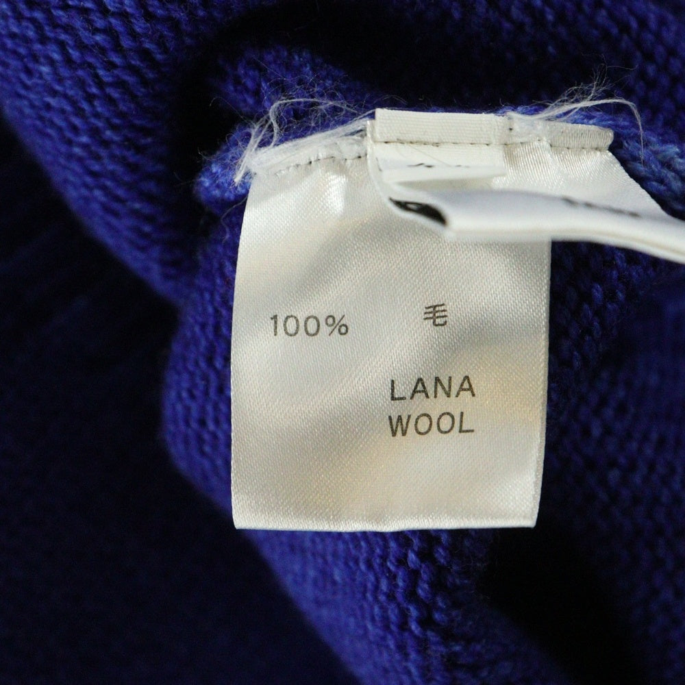 Cruciani(クルチアーニ) イタリア製 ハーフジップ ウールニット セーター ブルー