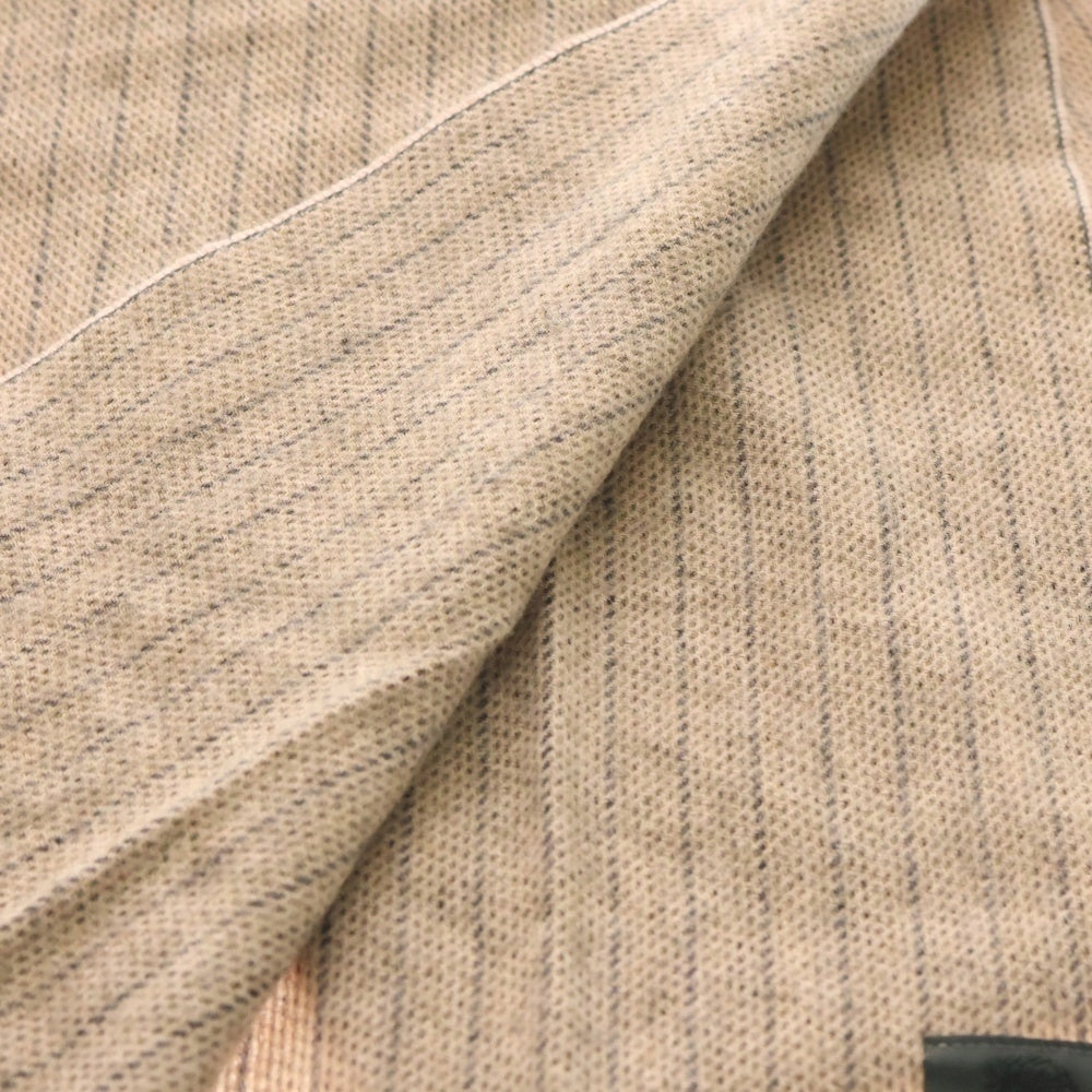 68787(68787) カシミア混 フリンジマフラー ストール ピンク