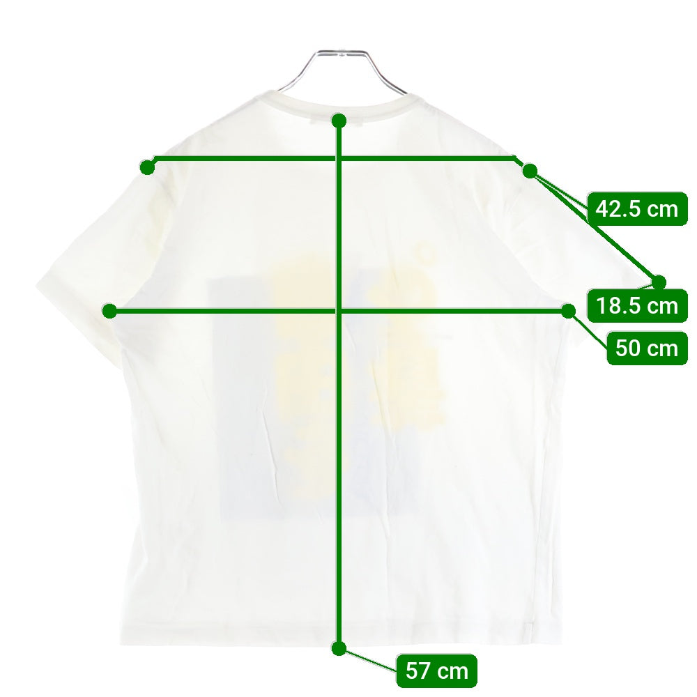 COMME des GARCONS(コムデギャルソン) 15AW AD2015 自由を着る フロントプリント クルーネック 半袖Tシャツ カットソー ホワイト OP-T101