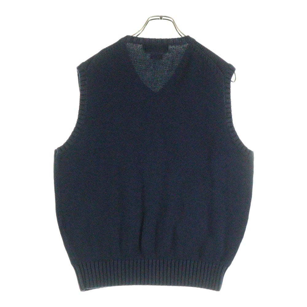 POLO RALPH LAUREN(ポロラルフローレン) スモールポニー刺繍 Vネック コットンニットベスト ネイビー