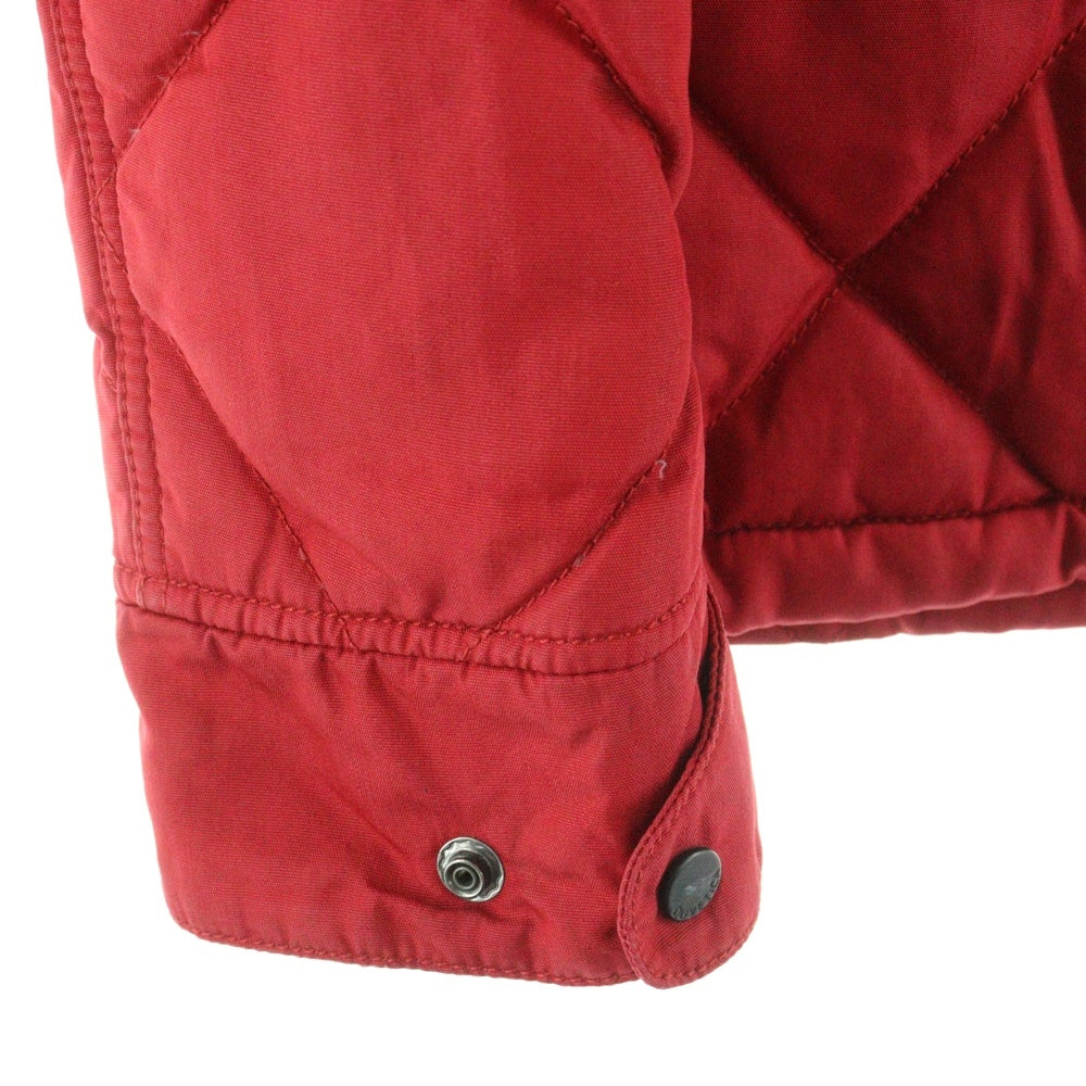 JUNYA WATANABE COMME des GARCONS(ジュンヤワタナベ コムデギャルソン) 12AW AD2012 ×DUVETICA DOWN JACKET デュベティカ ダックレザー切替デザイン フーデッドダウンジャケット レッド/ブラウン WJ-J402