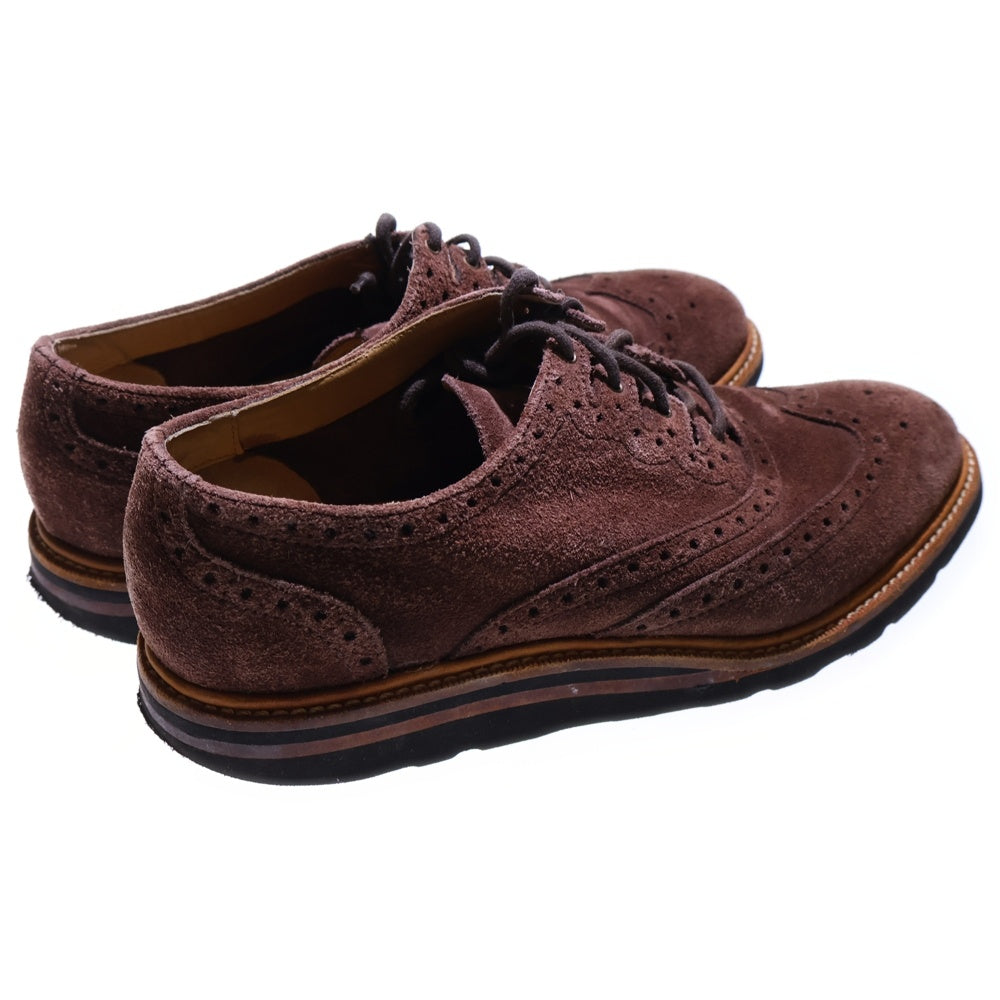 COLE HAAN(コール ハーン) インド製 スエード VIBRAMソール ウイングチップ ローカットシューズ ブラウン