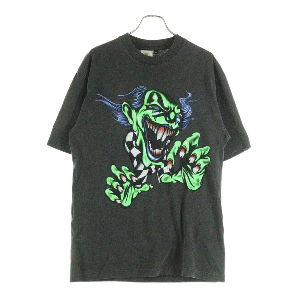 Endless Denim(エンドレス デニム) FUNNY CLOWN SHIRT ファニークラウン プリントTシャツ 半袖カットソー ブラック