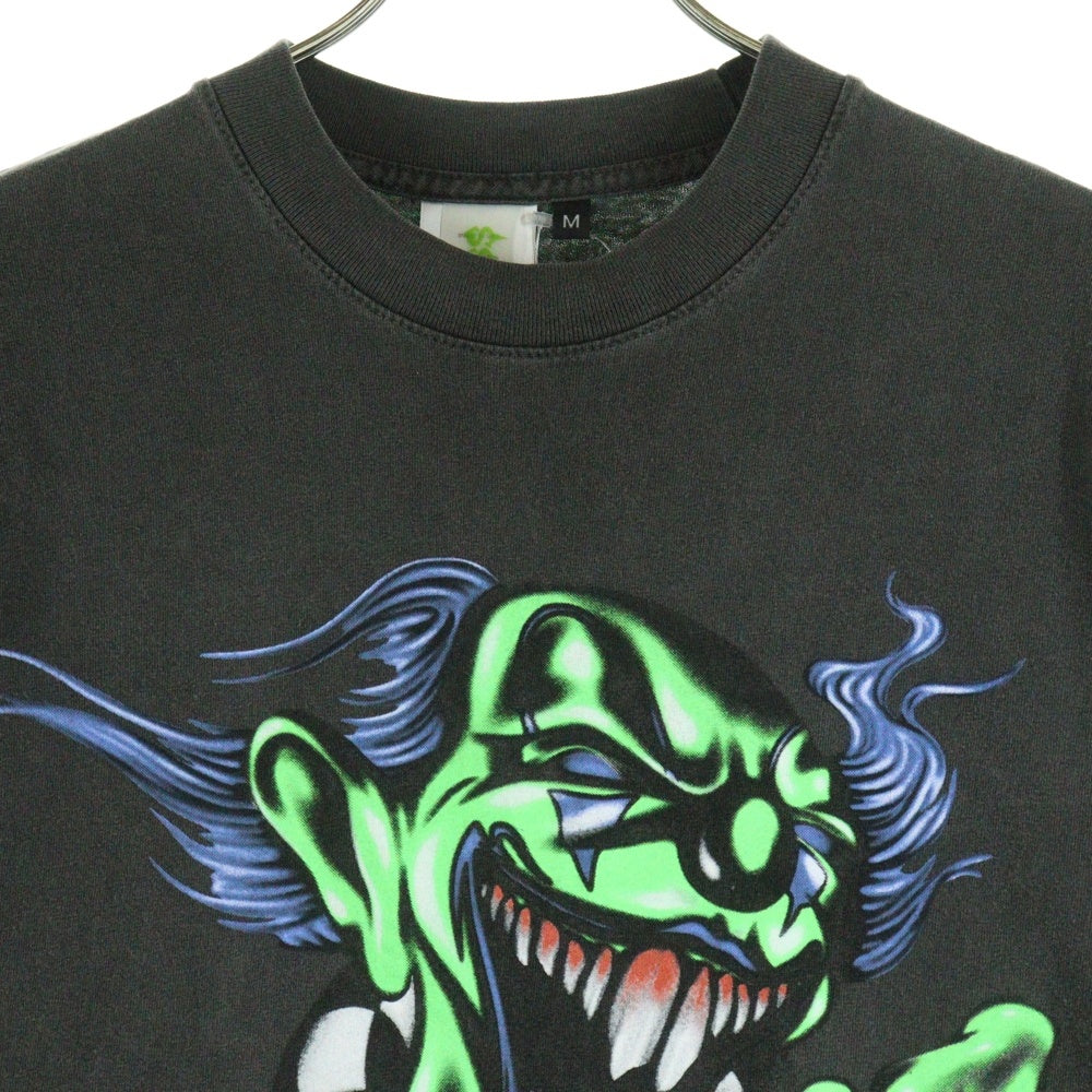 Endless Denim(エンドレス デニム) FUNNY CLOWN SHIRT ファニークラウン プリントTシャツ 半袖カットソー ブラック