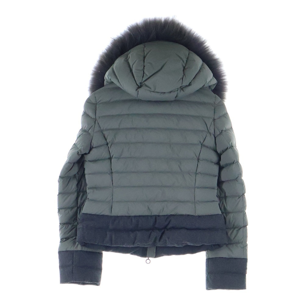 TATRAS(タトラス) 21AW VARENA ファーフーデッド ナイロン ショート丈 ダウンジャケット レディース カーキ LTKE21A4164-D