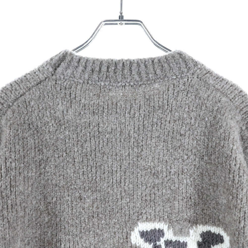 LOUIS VUITTON(ルイヴィトン) 24SS ウールブレンドクルーネック ニット 長袖セーター グレー RM241MQ VSS HQN45W